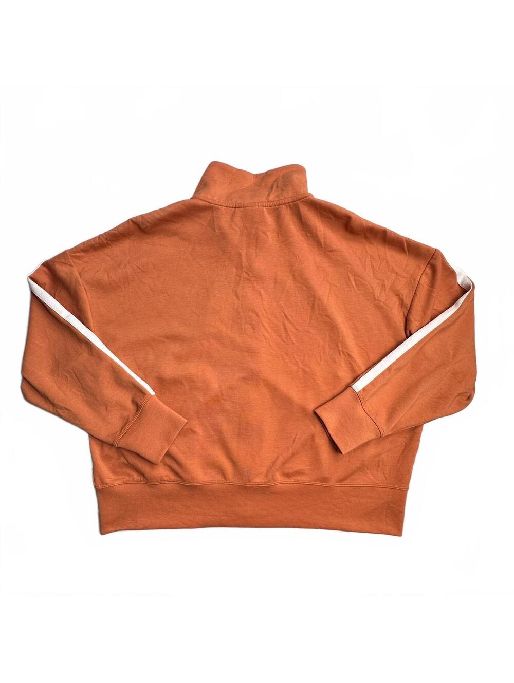 Reebok Track Jacket Size Large Rust Orange Full Zip Striped - Picture 4 of 8